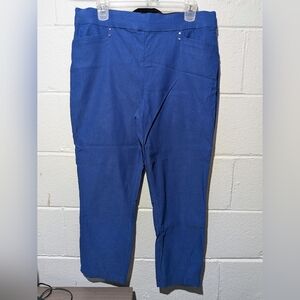 Royal Blue Stretch Pedal Pushers